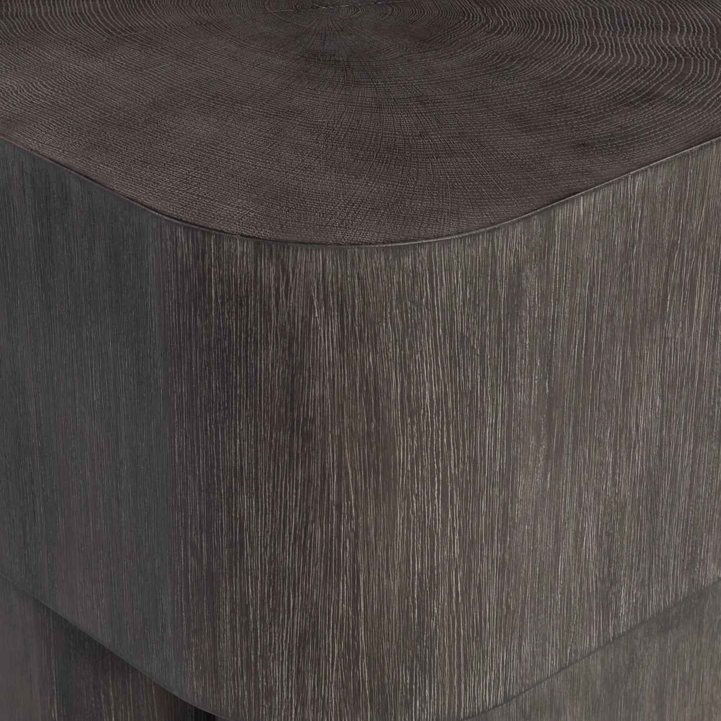 009 SI-2513393 | Closeup | Nonza Side Table by Bernhardt in bracken. Made from wood in a transitional style.
