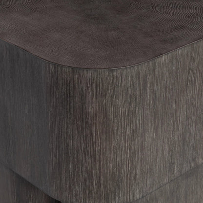 Nonza Side Table by Bernhardt in bracken. Made from wood in a transitional style.
