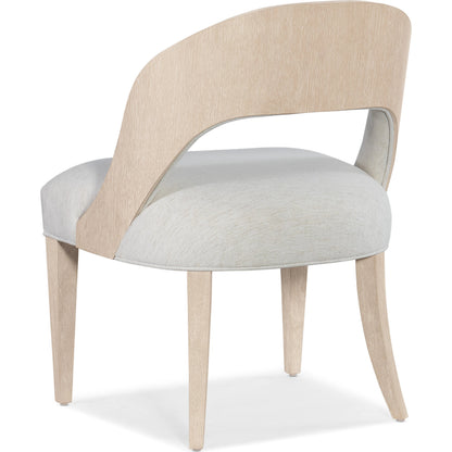 Nouveau Chic Side Chair (Set of 2) by Hooker Furniture in nomad snow and sandstone. Made from oak veneers, fabric in a modern style.