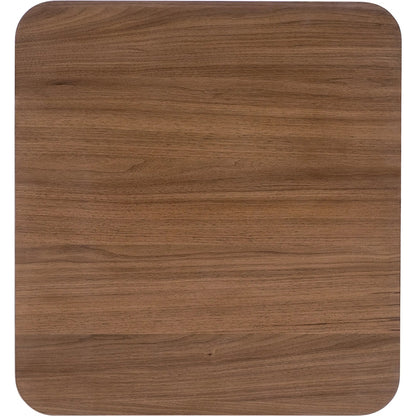 Eleana End Table by Hooker Furniture in light caramel, sunlit bronze metal. Made from walnut veneers, metal in a modern style.
