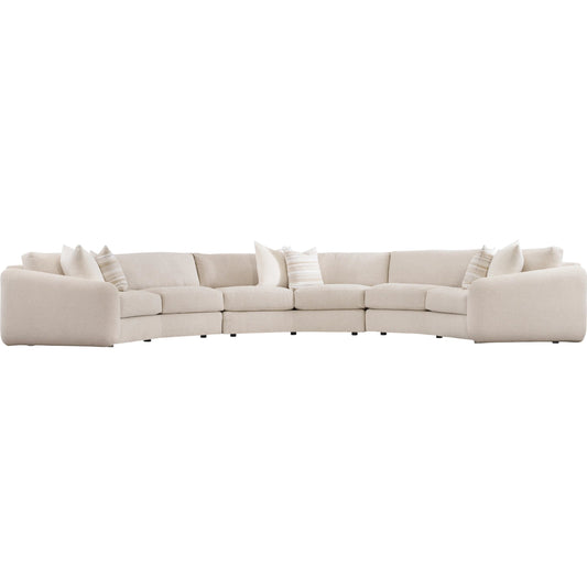 Soleil 3-PIECE Fabric Sectional by Bernhardt in beige. Made from fabric in a unique style.