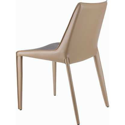 Hanks Dining Chair - 497378 (Set of 2) by Surya in hand finished. Made from upholstery: pvc, base: metal, fill: 100% polyurethane foam in a modern style.