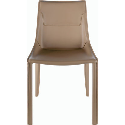 Hanks Dining Chair - 497378 (Set of 2) by Surya in hand finished. Made from upholstery: pvc, base: metal, fill: 100% polyurethane foam in a modern style.