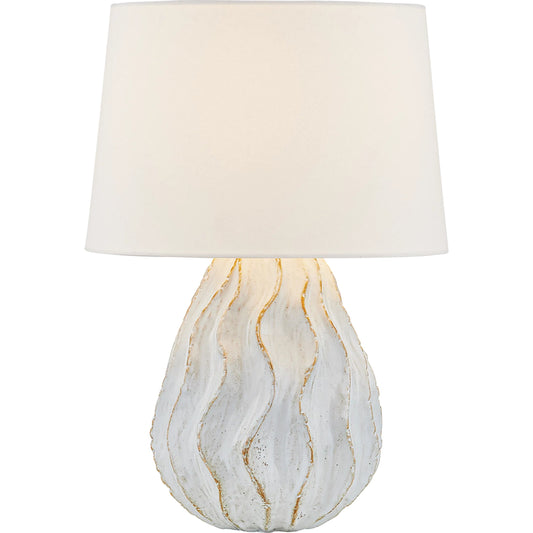 001 None | Unknown | Karla Table Lamp by Mitzi in aged brass, ceramic sea salt. Made from ceramic in a unique style.