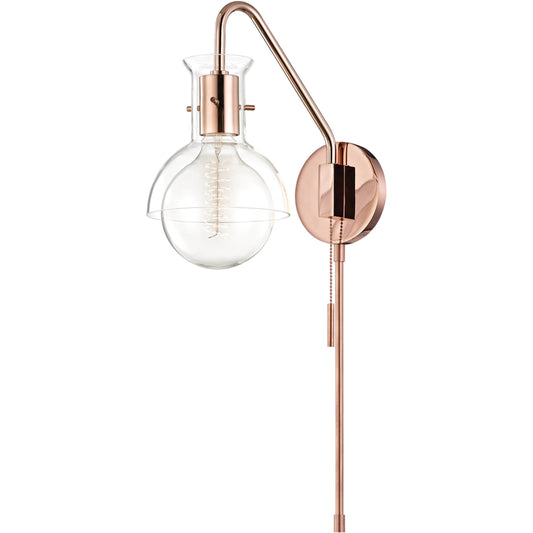 Riley Wall Sconce by Mitzi. Made from steel in a modern style.