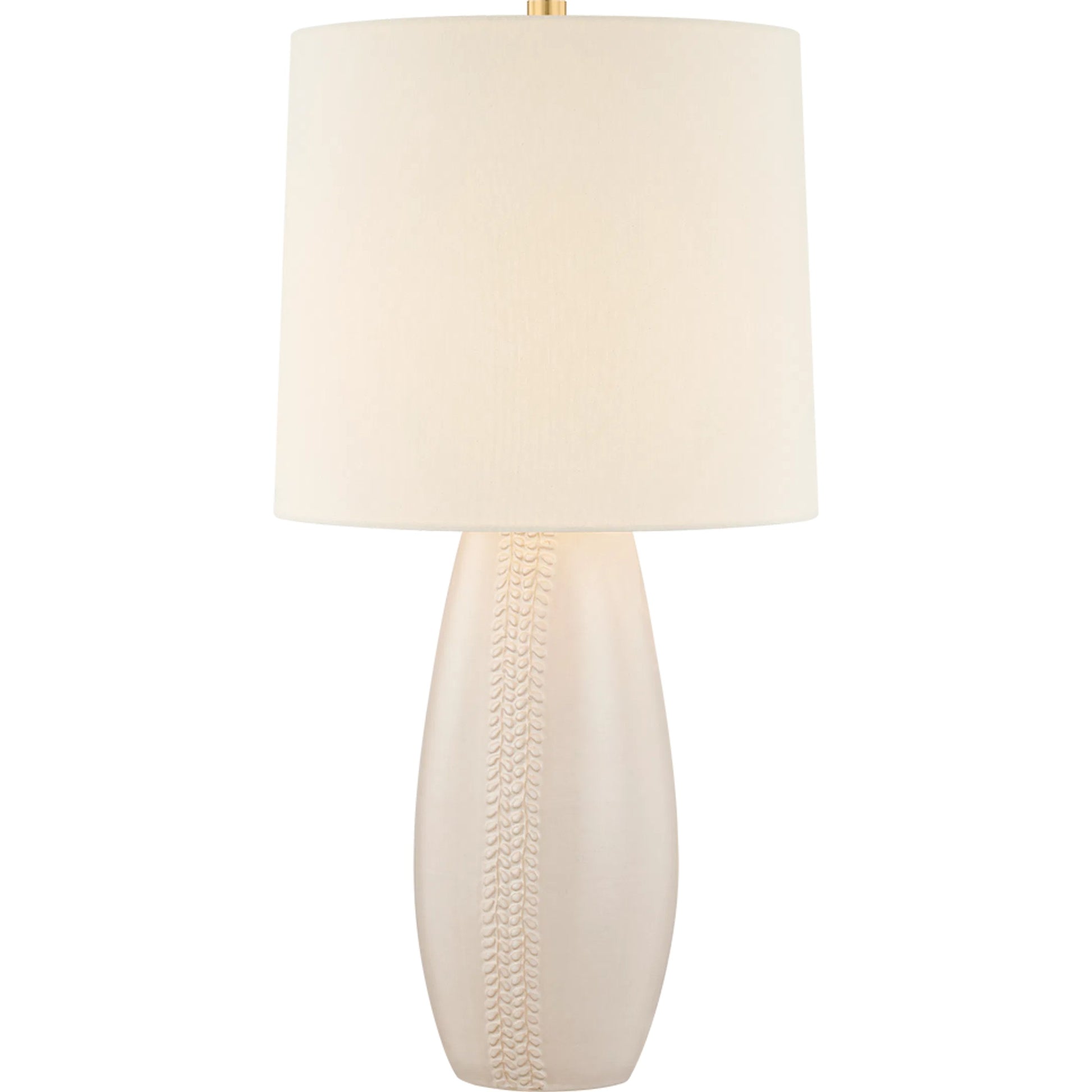 Shavani Table Lamp by Mitzi in aged brass, ceramic honeydew. Made from unique in a unique style.