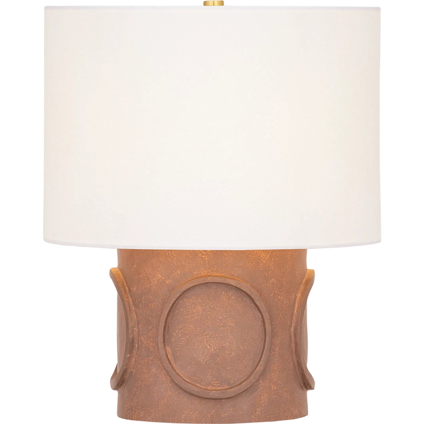002 SI-2544202 | Primary Silo | Davie Table Lamp by Mitzi in aged brass. Made from textile in a unique style.