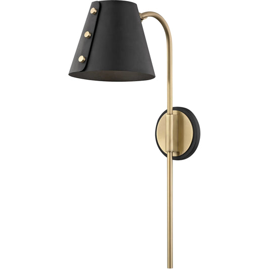 Meta Wall Sconce by Mitzi. Made from steel in a transitional style.