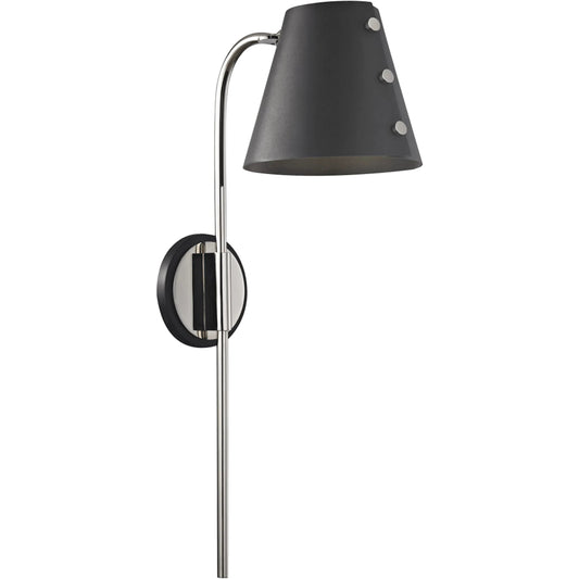 Meta Wall Sconce by Mitzi. Made from steel in a transitional style.