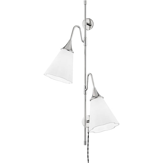 Mara Wall Sconce With Plug by Mitzi. Made from steel in a transitional style.