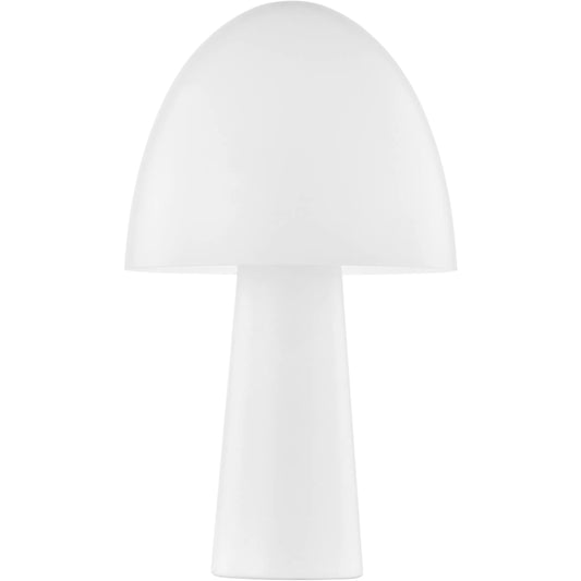 Vicky Table Lamp by Mitzi in white. Made from steel in a modern style.