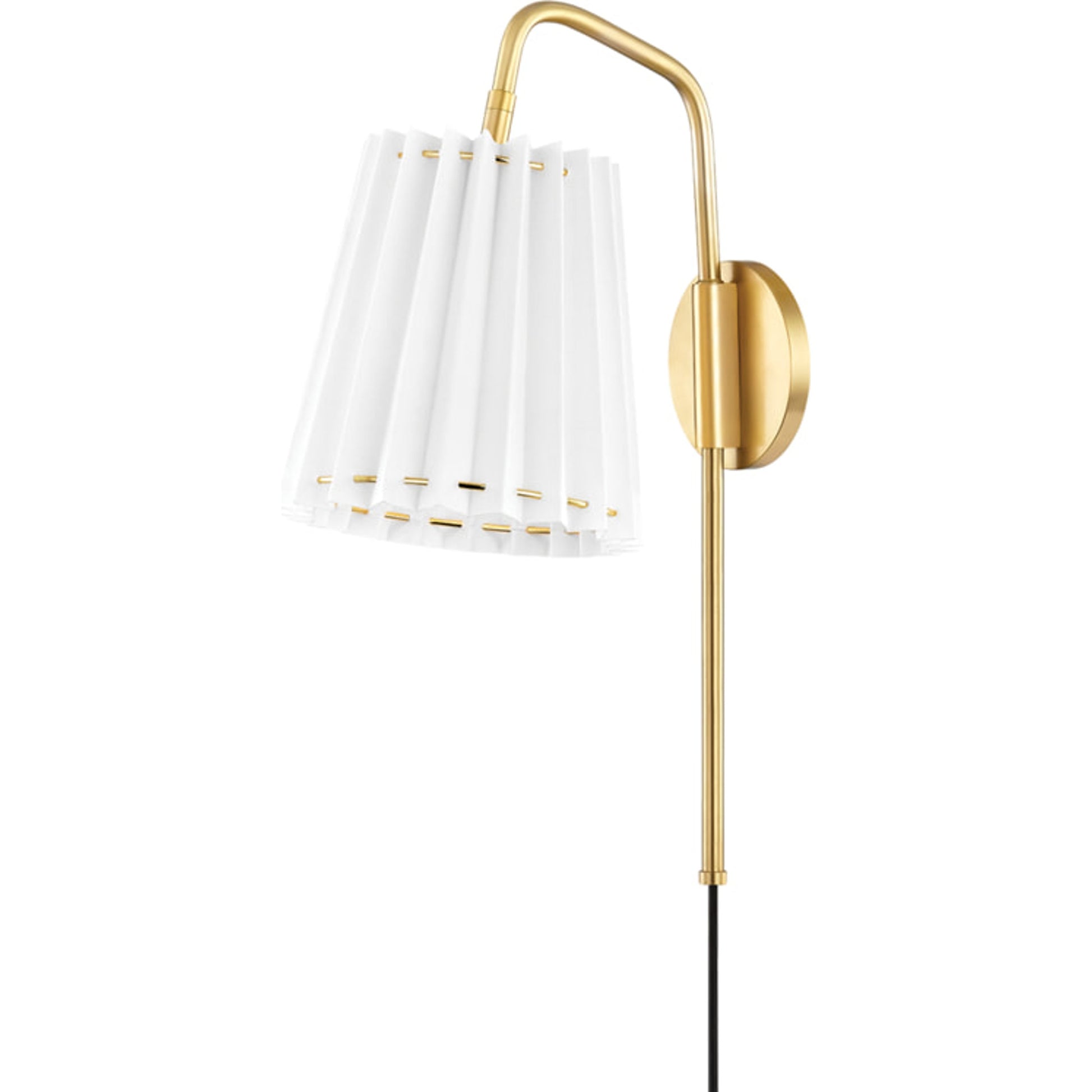 Demi Portable Wall Sconce by Mitzi. Made from steel in a traditional style.