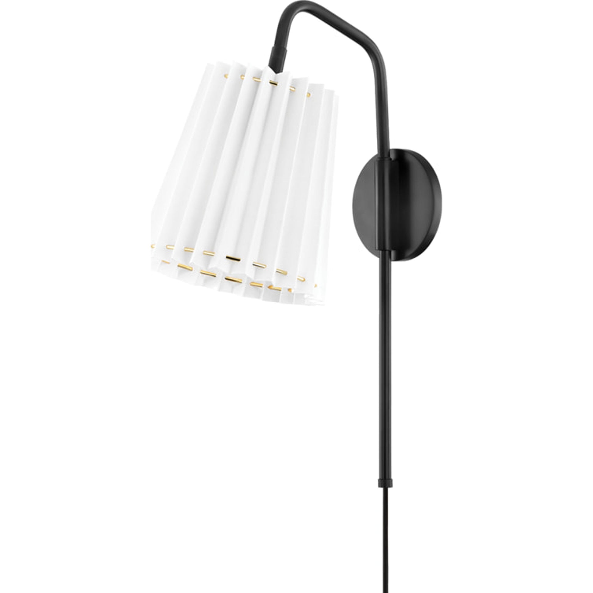 Demi Portable Wall Sconce by Mitzi. Made from steel in a traditional style.