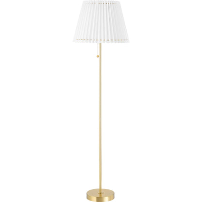 Demi Floor Lamp by Mitzi in aged brass. Made from steel in a traditional style.