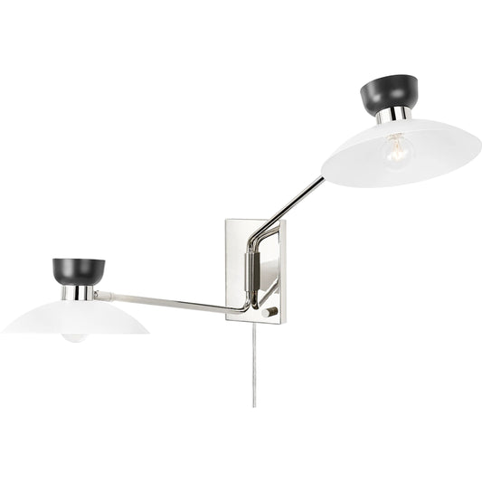 Whitley Wall Sconce by Mitzi. Made from steel in a modern style.