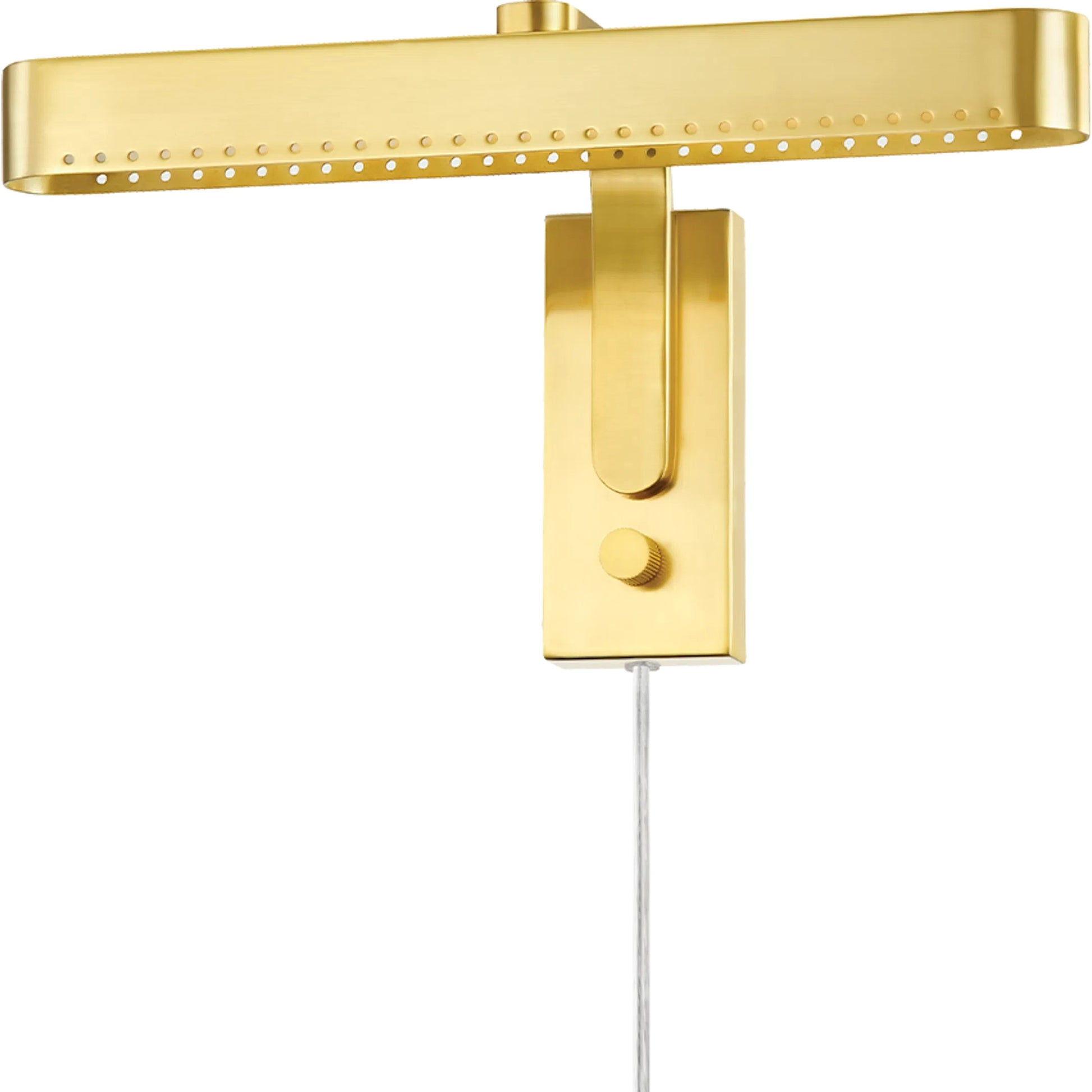 Riverdale Wall Sconce by Hudson Valley in aged brass. Made from steel in a coastal style.