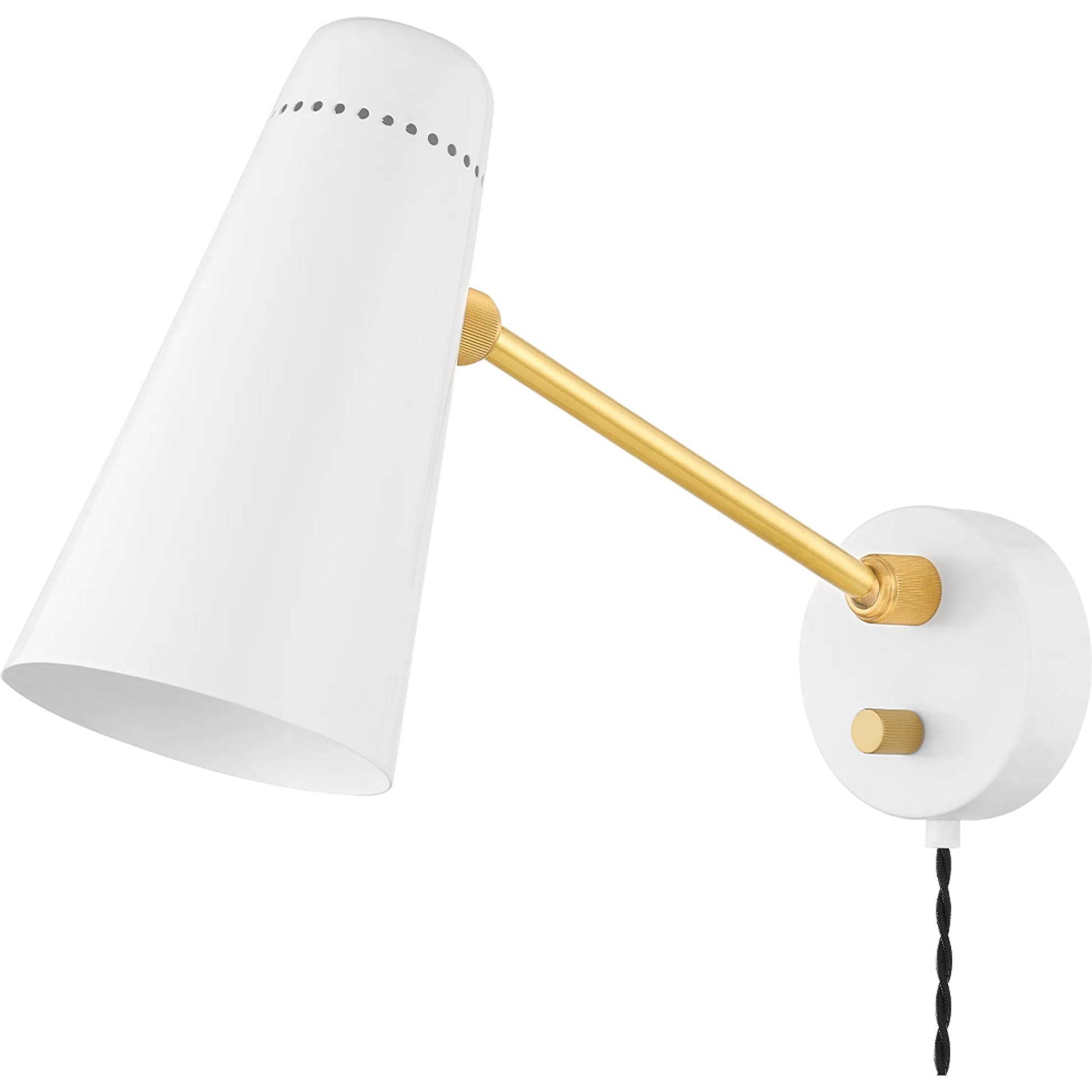 Floral Park Wall Sconce by Hudson Valley in polished nickel. Made from brass in a cottage & farmhouse style.