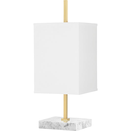 Mikaela Table Lamp by Mitzi in aged brass. Made from iron in a modern style.