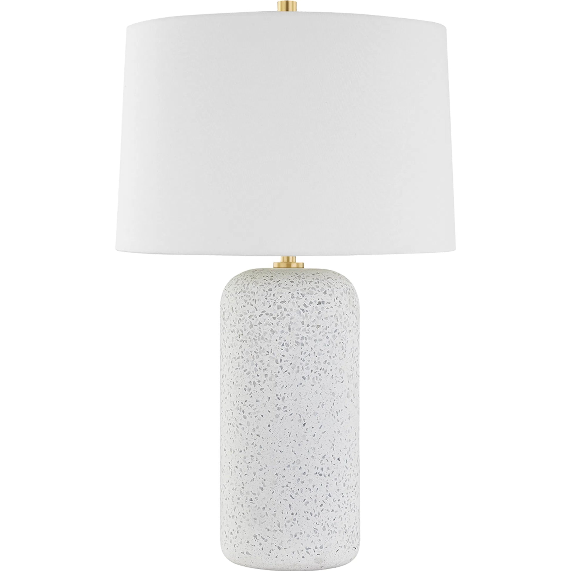 Margaret Table Lamp by Mitzi in aged brass. Made from ceramic in a modern style.
