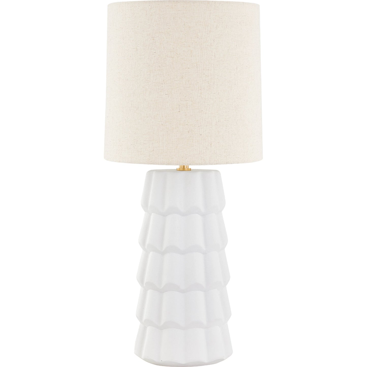 001 SI-2029755 | Primary Silo | Maisie Table Lamp by Mitzi in aged brass. Made from ceramic in a modern style.