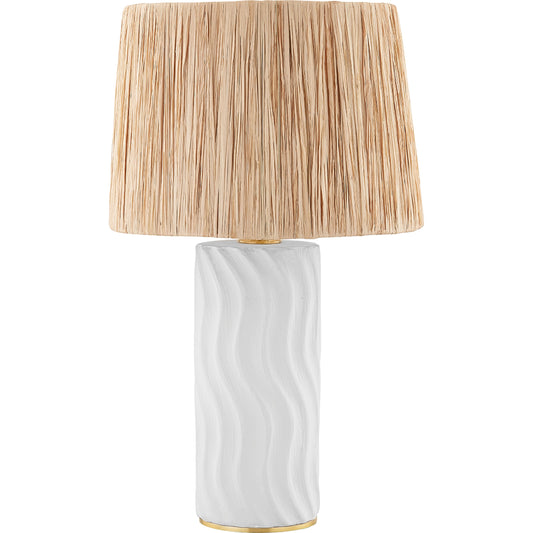 Daniella Table Lamp by Mitzi in aged brass. Made from ceramic in a cottage & farmhouse style.