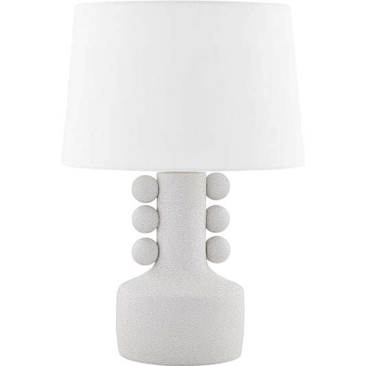 Amalia Table Lamp by Mitzi in aged brass. Made from ceramic in a modern style.