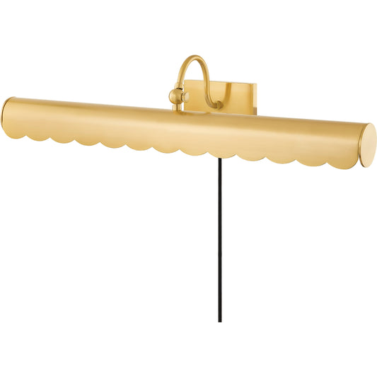 Fifi 3 Light Portable Shelf Light by Mitzi in aged brass. Made from unique in a modern style.