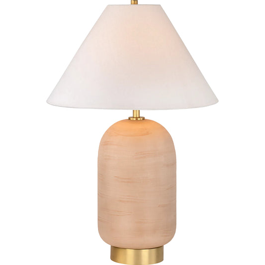 Raven Table Lamp by Mitzi in aged brass. Made from glass in a unique style.