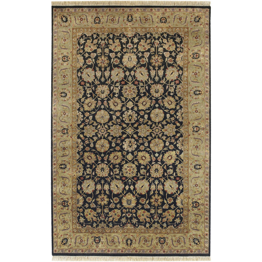 Heirloom Rug - 7362 by Surya in black multi. Made from 100% semi-worsted new zealand wool in a unique style.