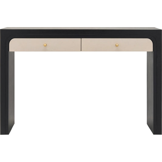Helene Console Table 540227 by Surya in lacquered. Made from oak in a unique style.