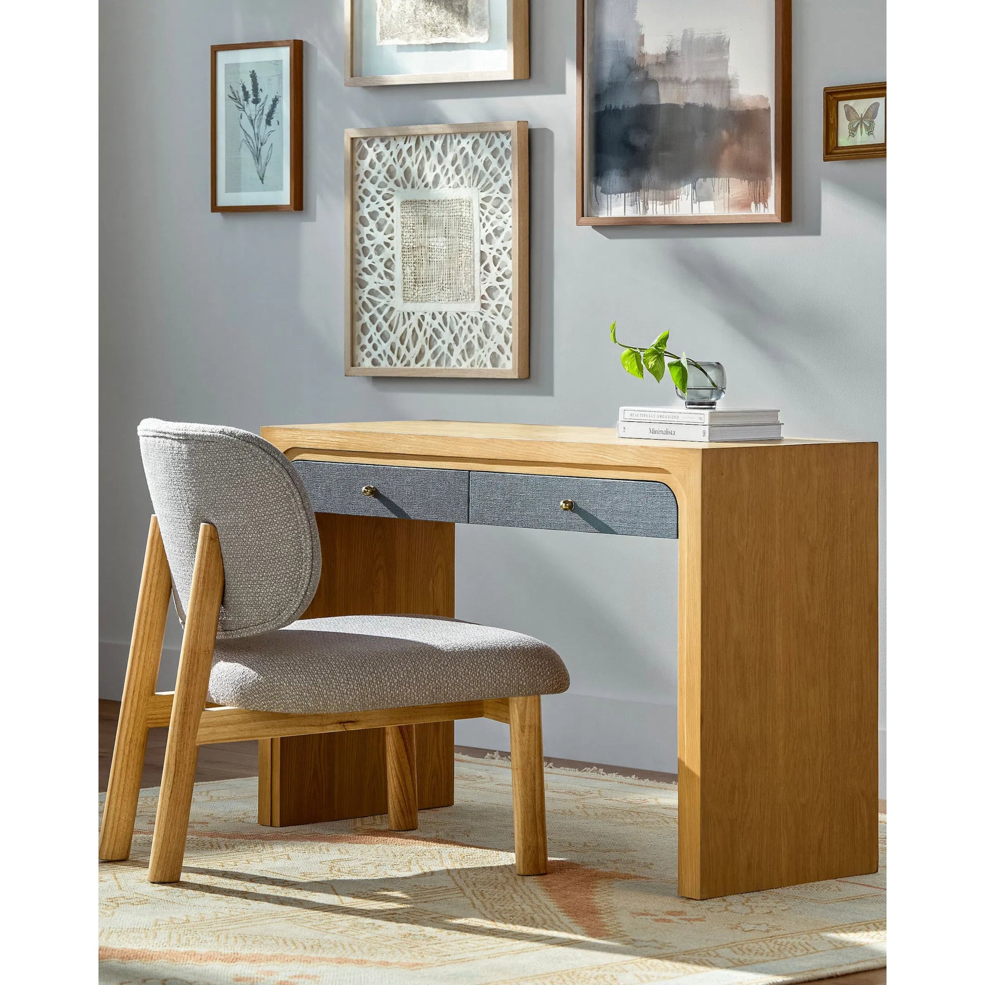 Helene Console Table 540227 by Surya in lacquered. Made from oak in a modern style.