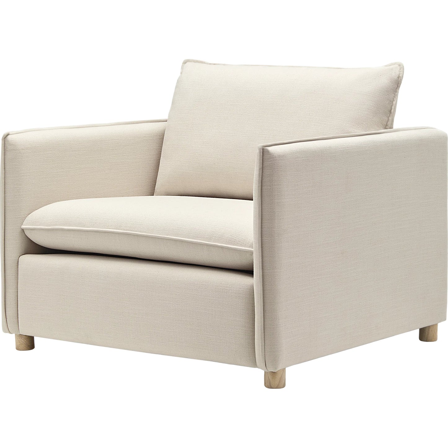 001 SI-2244528 | Primary Silo | Holliston Accent Chair 541112 by Surya in light beige, brown and painted. Made from polyester, rubber wood, polyester wrapped foam, polyfill in a transitional style.