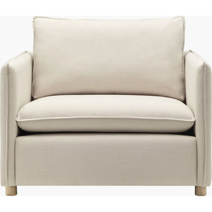 Holliston Accent Chair 541112 by Surya in light beige, brown and painted. Made from polyester, rubber wood, polyester wrapped foam, polyfill in a transitional style.