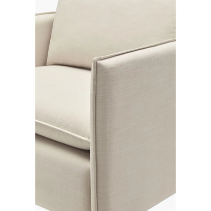 Holliston Accent Chair 541112 by Surya in light beige, brown and painted. Made from polyester, rubber wood, polyester wrapped foam, polyfill in a transitional style.