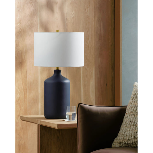Helix Table Lamp - 500323 by Surya. Made from ceramic, linen, metal in a modern style.
