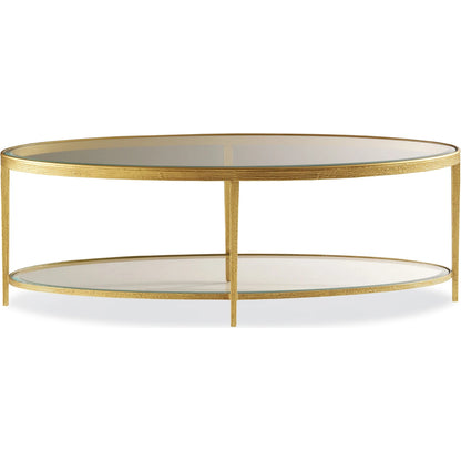 Jinx Oval Cocktail Table by Maitland-Smith. Made from unique in a modern style.