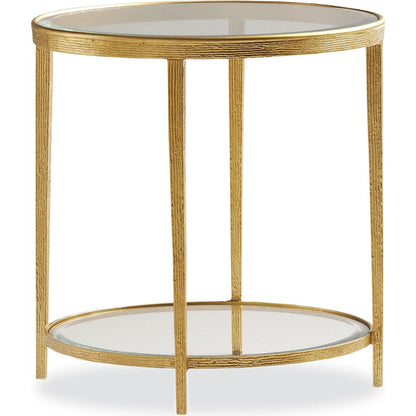 Jinx Round Side Table by Maitland-Smith. Made from unique in a modern style.