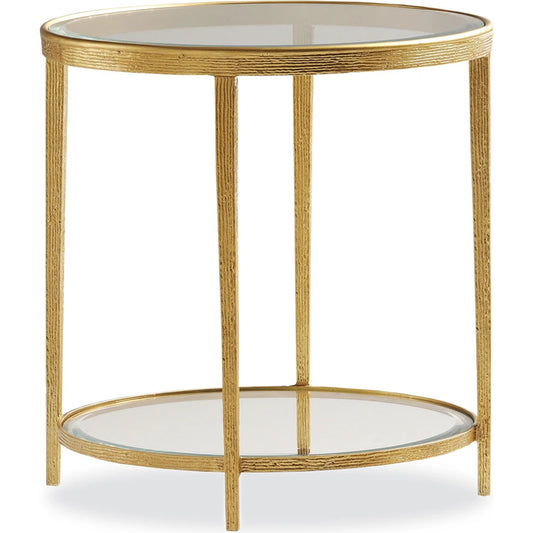 Jinx Round Side Table by Maitland-Smith. Made from unique in a modern style.