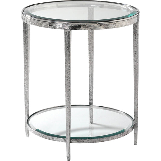 Jinx Round Side Table by Maitland-Smith. Made from unique in a modern style.