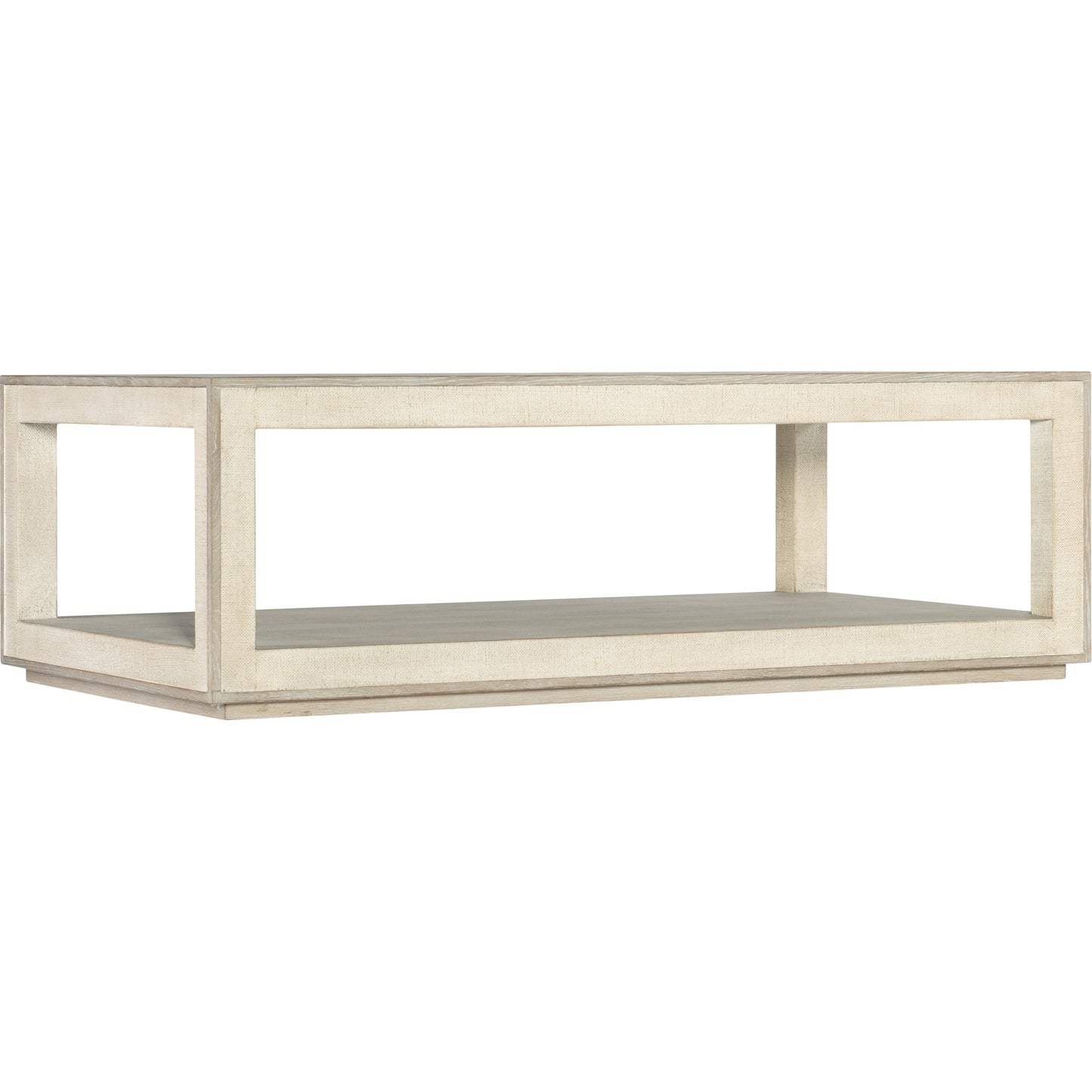 000 SI-1748548 | Primary Silo | Cascade Rectangle Cocktail Table by Hooker Furniture in pebble beach. Made from oak veneers, burlap in a modern style.