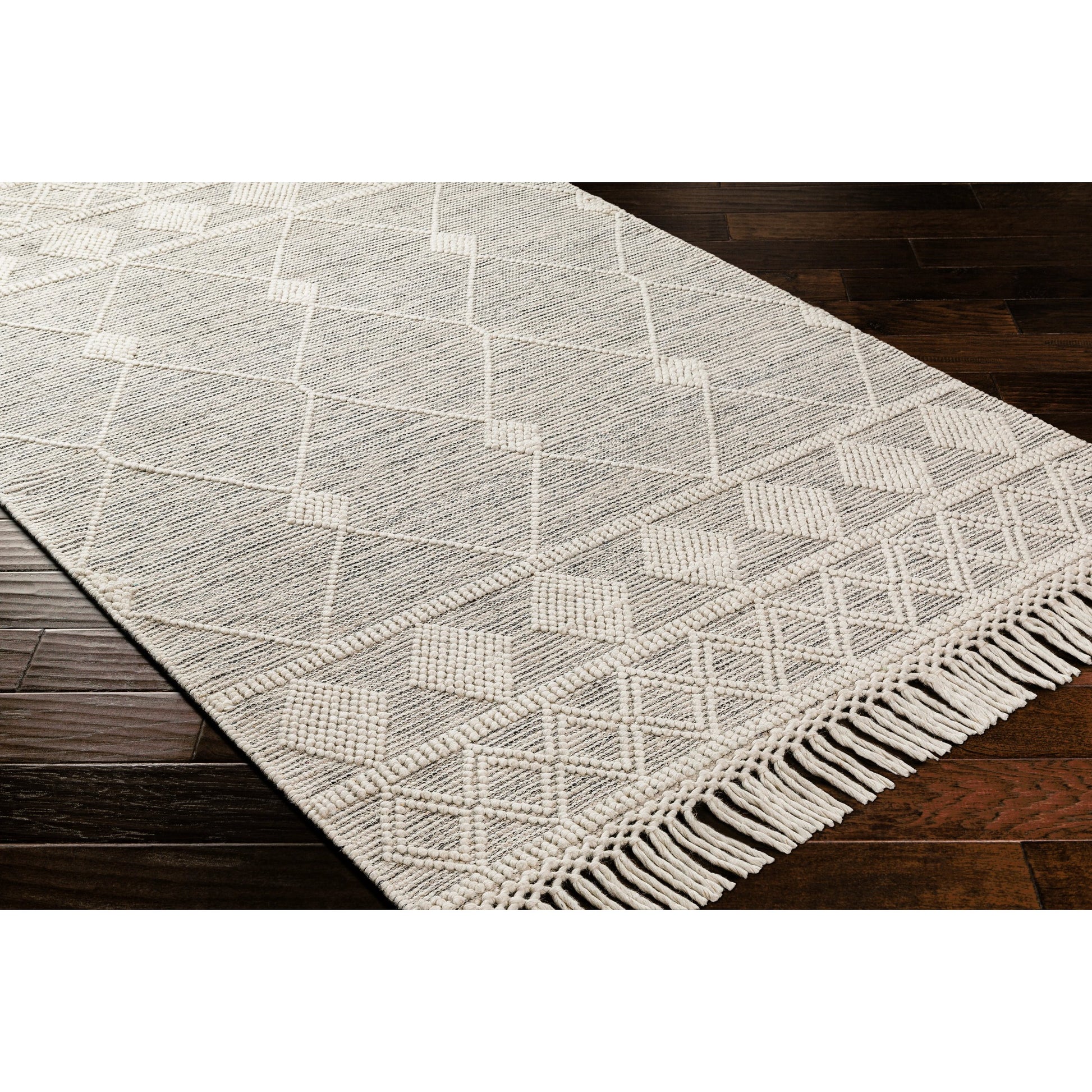 Hemingway Rug - 31308 by Livabliss in ivory, black. Made from 60% wool, 40% polyester in a unique style.