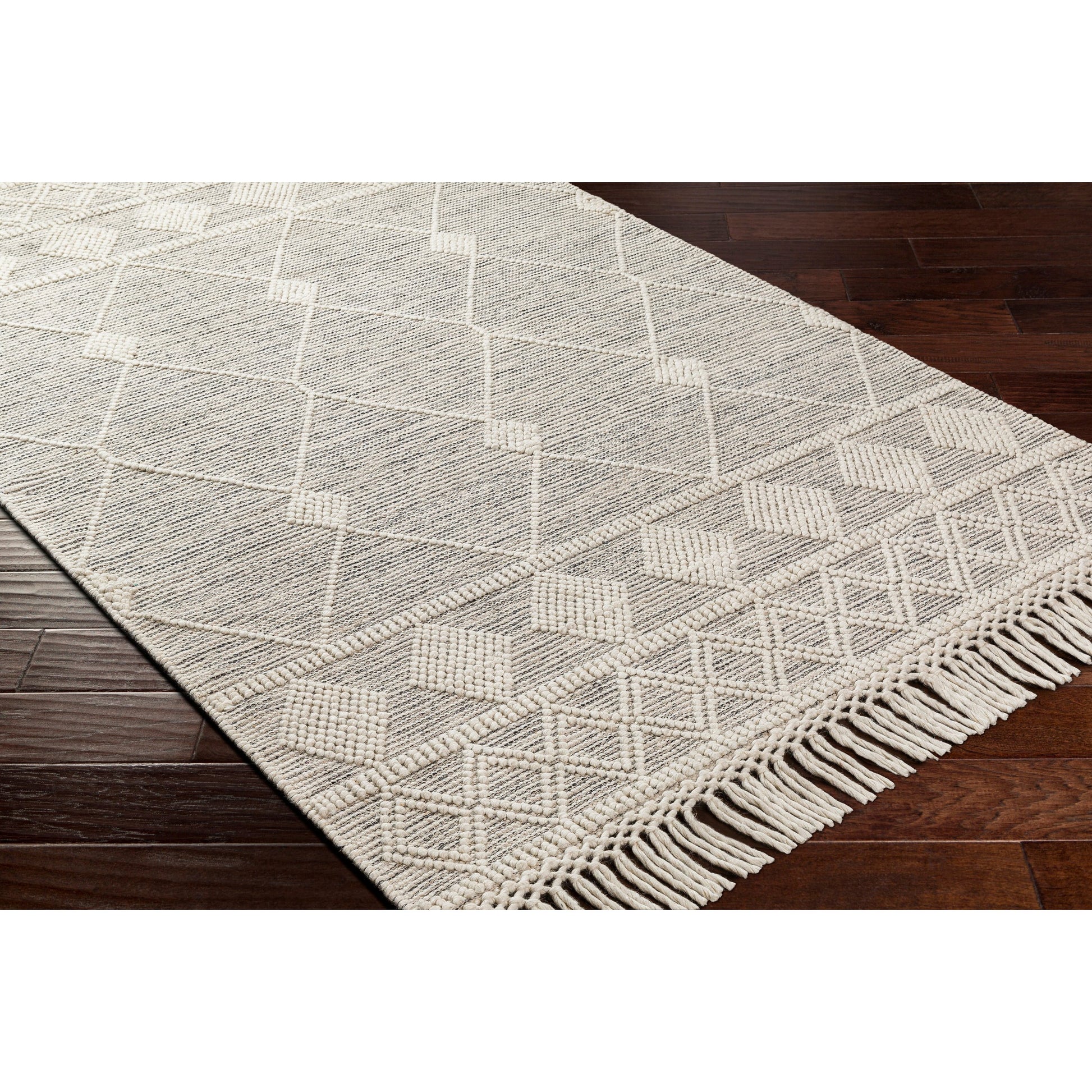 Hemingway Rug - 31308 by Livabliss in ivory, black. Made from 60% wool, 40% polyester in a unique style.