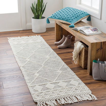 Hemingway Rug - 31308 by Livabliss in ivory, black. Made from 60% wool, 40% polyester in a unique style.