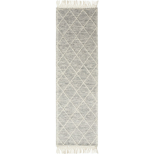 Hemingway Rug - 31309 by Livabliss in ivory, black. Made from 60% wool, 40% polyester in a unique style.