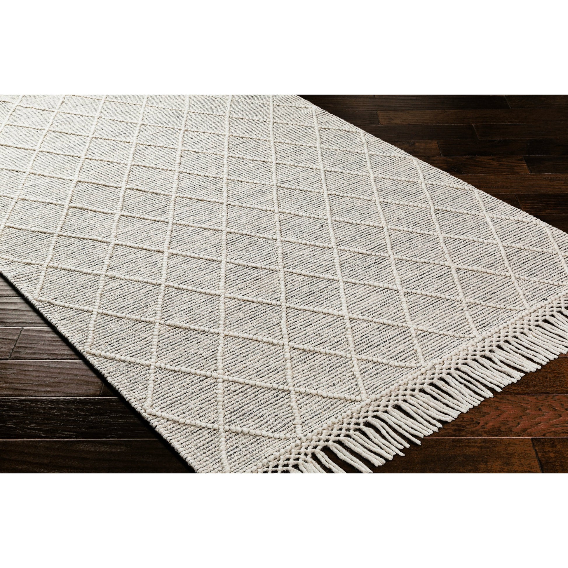 Hemingway Rug - 31309 by Livabliss in ivory, black. Made from 60% wool, 40% polyester in a unique style.