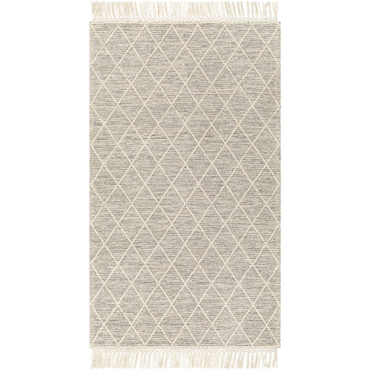 Hemingway Rug - 31309 by Livabliss in ivory, black. Made from 60% wool, 40% polyester in a unique style.