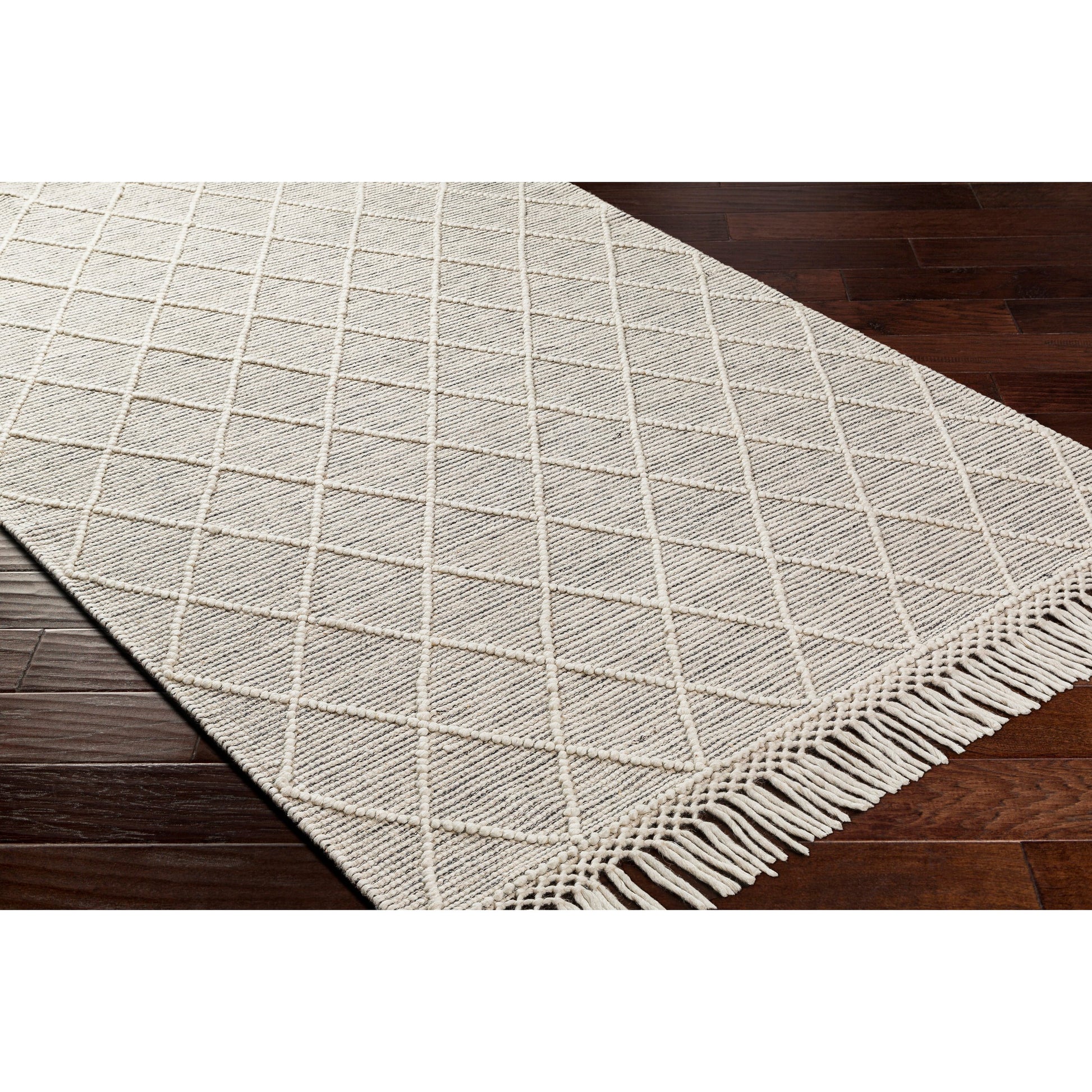 Hemingway Rug - 31309 by Livabliss in ivory, black. Made from 60% wool, 40% polyester in a unique style.