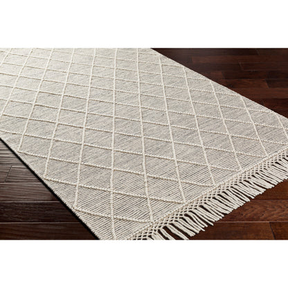Hemingway Rug - 31309 by Livabliss in ivory, black. Made from 60% wool, 40% polyester in a unique style.