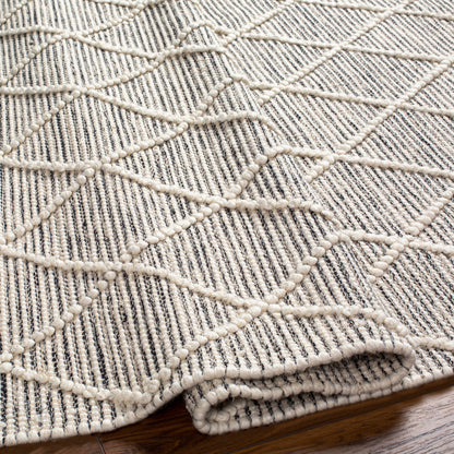 Hemingway Rug - 31309 by Livabliss in ivory, black. Made from 60% wool, 40% polyester in a unique style.