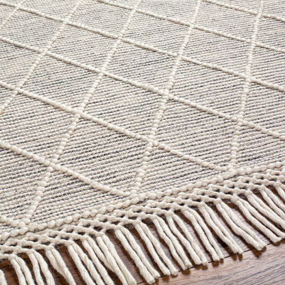 Hemingway Rug - 31309 by Livabliss in ivory, black. Made from 60% wool, 40% polyester in a unique style.